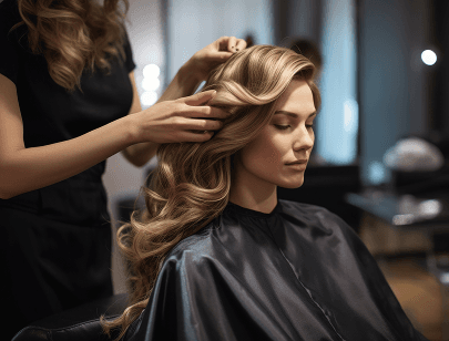Professional hair styling and treatment